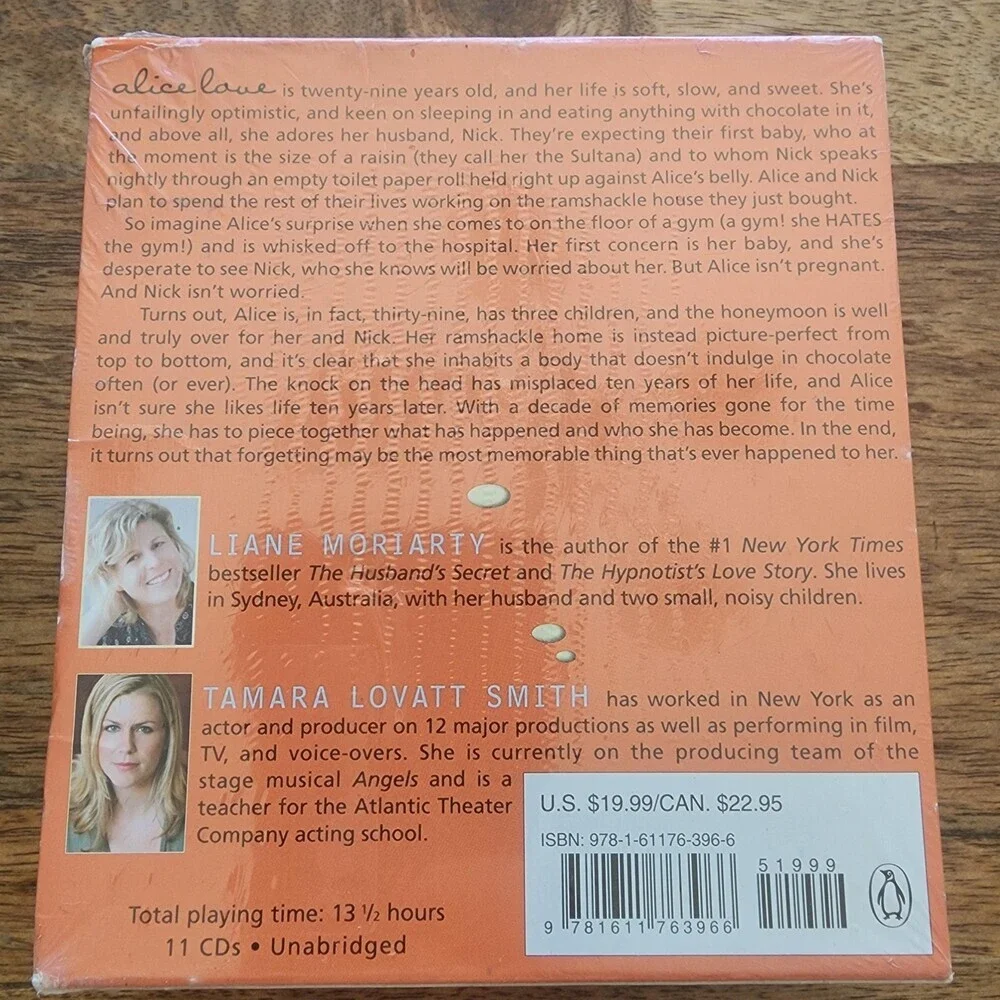 What Alice Forgot Liane Moriarty Audio CD 11 Disc Audiobook Penguin Audio New